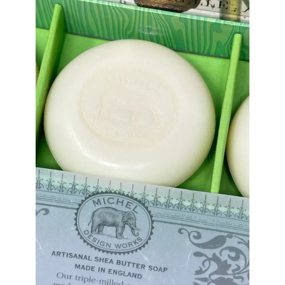 Michel Design Works Palm‎ Island Shea Butter Soap Gift Set / Set Of Three Soap